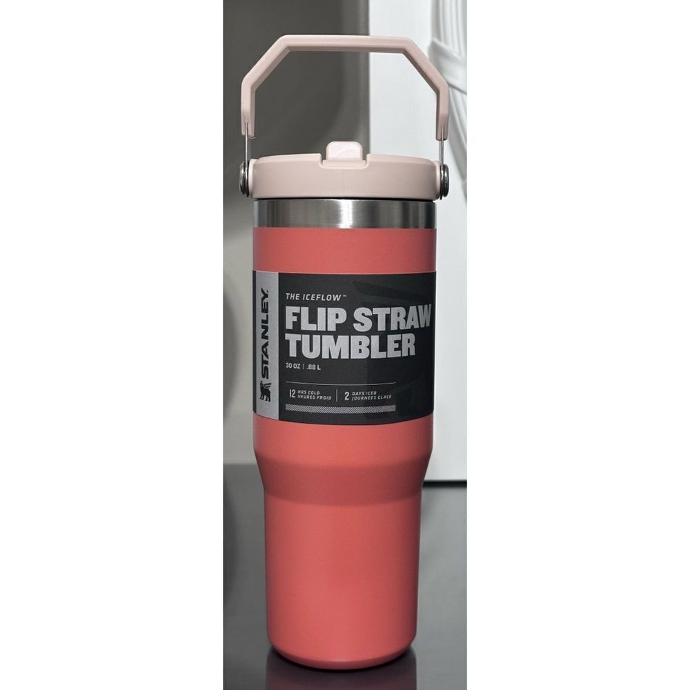 Stanley Ice Flow Flip Straw‎ Tumbler 30oz, GRAPEFRUIT